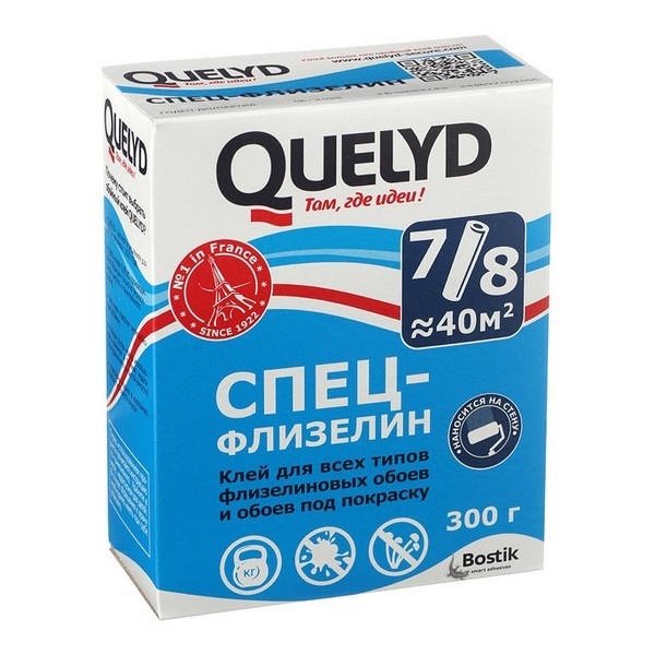 Клей для флизелиновых обоев Quelyd Спец-флизелин 300 гр