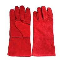 Краги спилковые для сварщика Hesler 14 (XL) красные СТМ