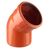 Отвод Ostendorf d110 мм 45° пластиковый для наружной канализации