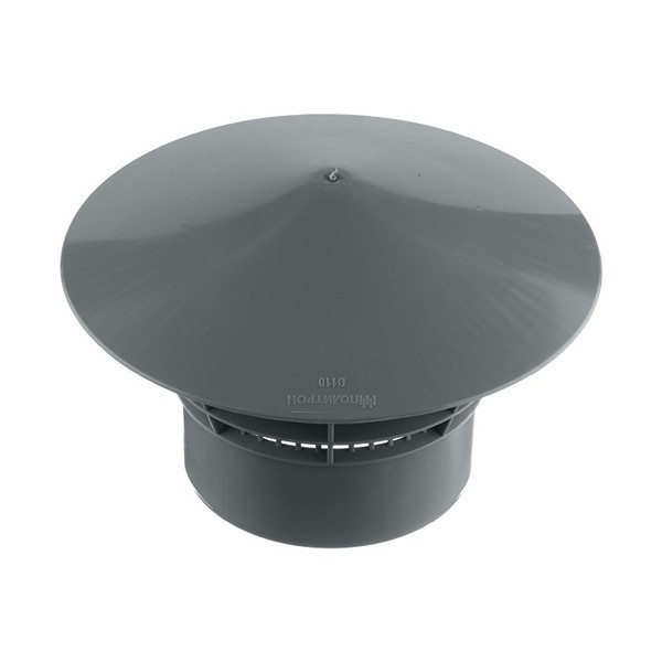 Грибок (дефлектор) Pro Aqua Comfort пластиковый для канализационной трубы d110 мм