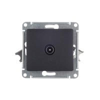 Розетка телевизионная Schneider Electric Glossa GSL000791 оконечная скрытая установка антрацит