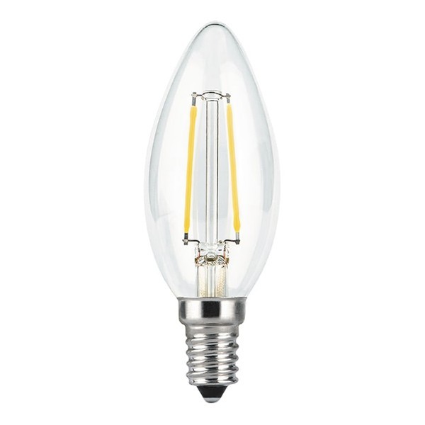 Лампа светодиодная Gauss Filament 5 Вт E14 филаментная свеча 4100К естественный белый свет 150-265 В прозрачная (10 шт.)