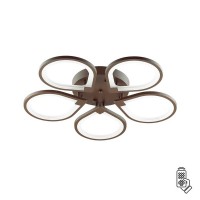 Светильник светодиодный потолочный LUMION KAORI (4523/99CL) с пультом 110 Вт 220 В коричневый 3000-6000К теплый/холодный белый свет IP20