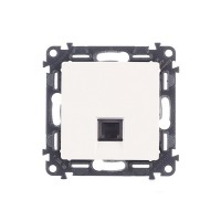 Розетка телефонная Legrand Valena LIFE 753438 скрытая установка белая один модуль RJ11