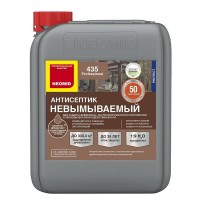 Антисептик для дерева Neomid 435 невымываемый декоративный концентрат 1:9 коричневый 5 кг