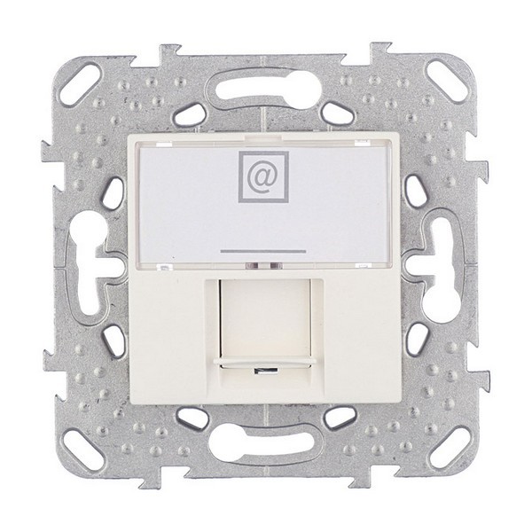 Розетка компьютерная Schneider Electric Unica MGU5.421.25ZD скрытая установка бежевая один модуль RJ45