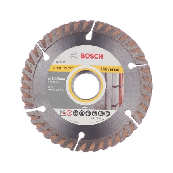 Диск алмазный универсальный Bosch (2608615057) 115x22,2x2 мм сегментный сухой рез