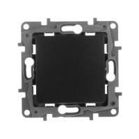 Переключатель Legrand Etika 672609 одноклавишный перекрестный скрытая установка антрацит