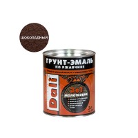 Грунт-эмаль по ржавчине Dali молотковая шоколадная 3в1 2 л