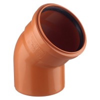 Отвод Pro Aqua Terra d110 мм 45° пластиковый для наружной канализации