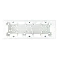 Коробка монтажная без рамки Simon 24 Harmonie трехместная 2400753-030 открытая установка белая