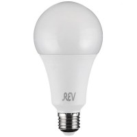 Лампа светодиодная REV 25 Вт E27 груша A70 6500К холодный белый свет 180-240 В матовая