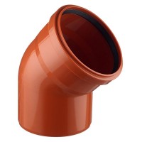 Отвод Ostendorf d160 мм 45° пластиковый для наружной канализации