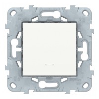 Переключатель Schneider Electric Unica NEW NU520518N одноклавишный перекрестный скрытая установка белый с подсветкой