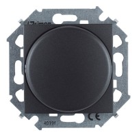 Диммер Simon 15 1591796-038 скрытая установка графит 5-215 Вт поворотный