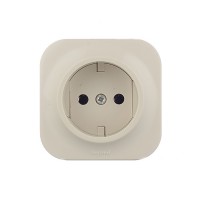 Розетка Legrand Quteo 782240 открытая установка слоновая кость без заземления