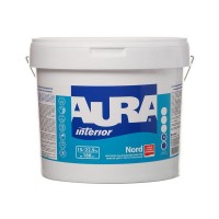 Краска водно-дисперсионная интерьерная Aura Interior Nord белая основа А 15 л