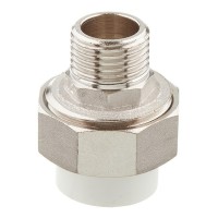 Муфта полипропиленовая VALTEC (VTp.761.0.02004) разъемная (американка) 20 мм х 1/2 НР(ш)