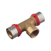 Тройник Tiemme 32(пресс) х 3/4 ВР(г) х 32(пресс)