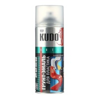 Грунт-эмаль аэрозольная для пластика Kudo белая RAL 9003 520 мл