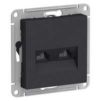 Розетка компьютерная Schneider Electric Atlas Design ATN001085 скрытая установка карбон модули RJ45 cat 5 и RJ45 cat 5е