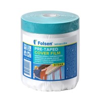 Пленка защитная Folsen для наружных работ с клейким краем 1,4х25 м (35 кв.м)